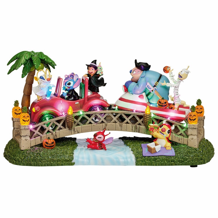 Disney Escena del Puente de Halloween de Stitch con Luces y Música — Imagen 2 de 4