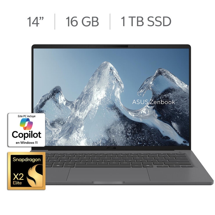 ASUS Zenbook A14 14" WUXGA Snapdragon X2 Elite X2E88100 16GB 1TB SSD