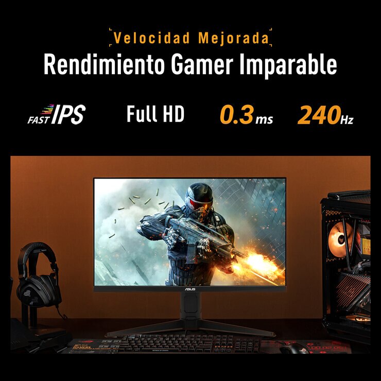 ASUS TUF Monitor Gaming 24 " FHD 240Hz — Imagen 3 de 4