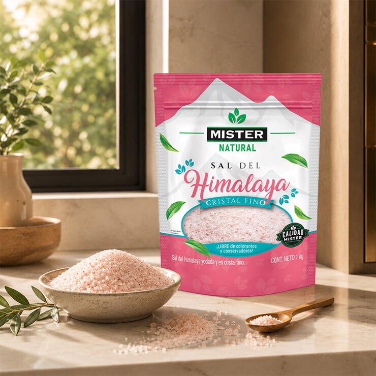 Mister Sal del Himalaya Cristal Fino 1 kg — Imagen 2 de 3