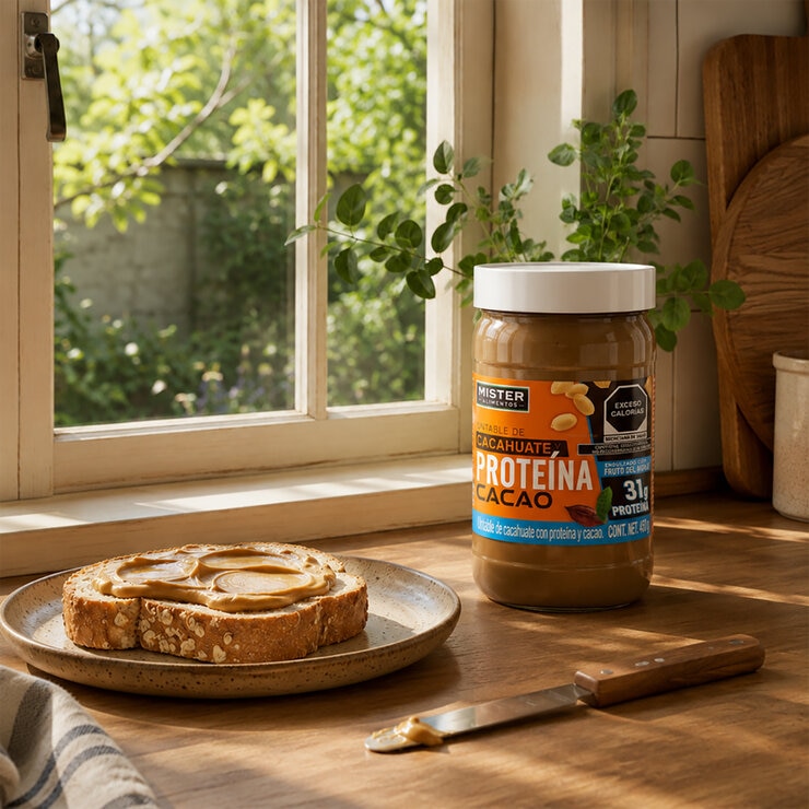 Mister Untable de Cacahuate con Cacao y Proteína 450 g — Imagen 2 de 3