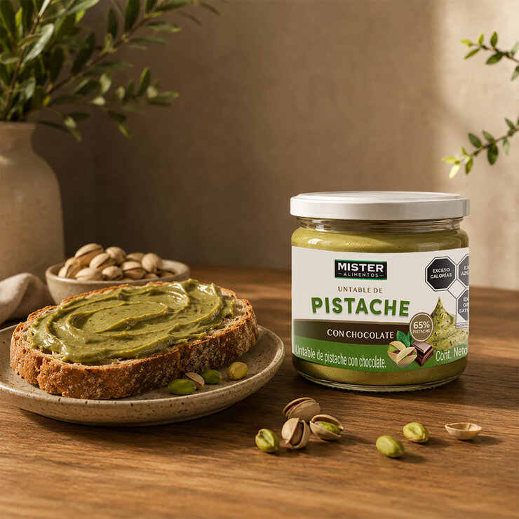 Mister Untable de Pistache con Chocolate 320 gr — Imagen 2 de 3