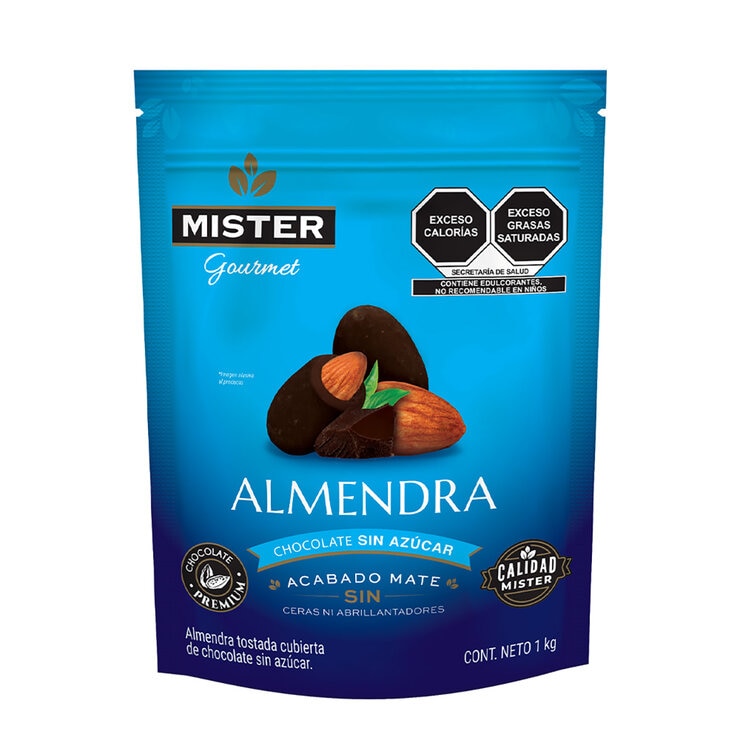 Mister Almendra Cubierta de Chocolate sin Azúcar 1 kg