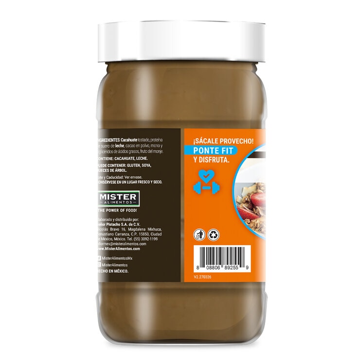 Mister Untable de Cacahuate con Cacao y Proteína 450 g — Imagen 3 de 3