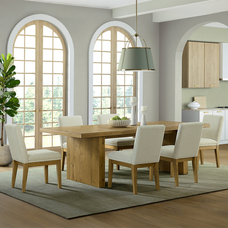 Universal Broadmoore Furniture, Avondale, Juego de Comedor de 7 piezas