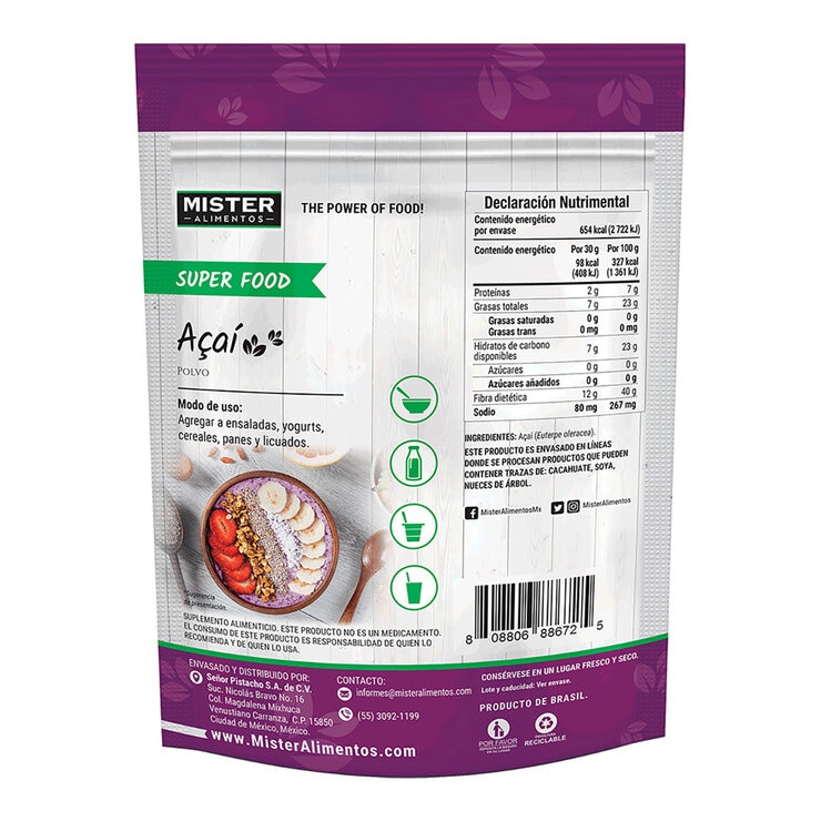 Mister Açaí en Polvo 200 g — Imagen 3 de 3