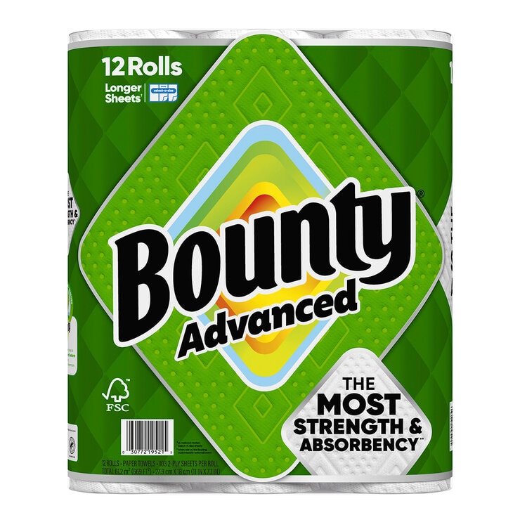 Bounty Advanced Servitoalla 12 rollos de 103 hojas