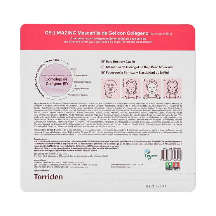 Torriden Cellmazing Mascarillas Faciales 10 pzas — Imagen 2 de 2