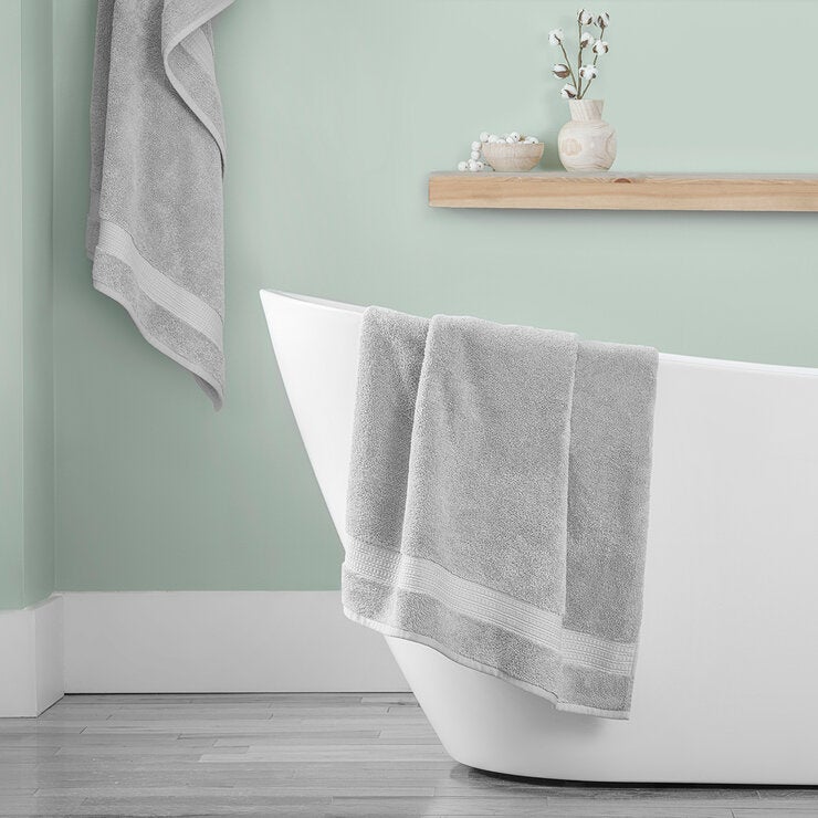 Toalla Para Baño, Color Gris
