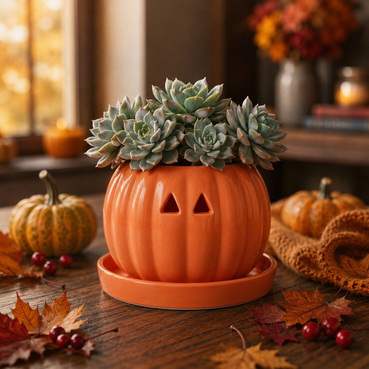 Estudio Floga, Macetas Tipo Halloween de Cerámica 2 piezas, Varios Diseños — Imagen 3 de 4