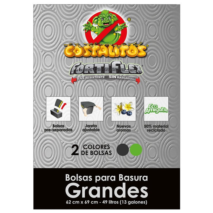 Costalitos FortiFlex Bolsas para Basura 180 pzas de 49 l — Imagen 3 de 4