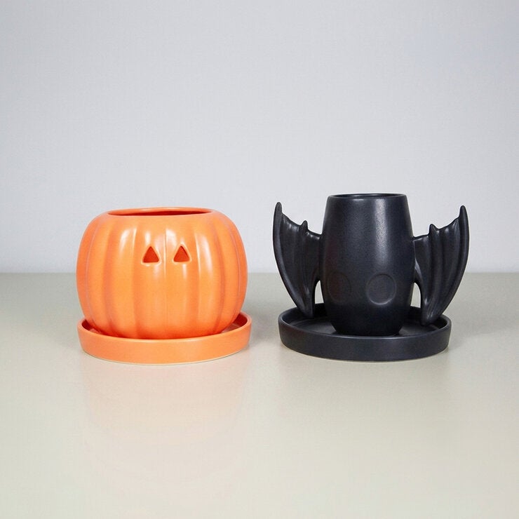 Estudio Floga, Macetas Tipo Halloween de Cerámica 2 piezas, Varios Diseños — Imagen 4 de 4