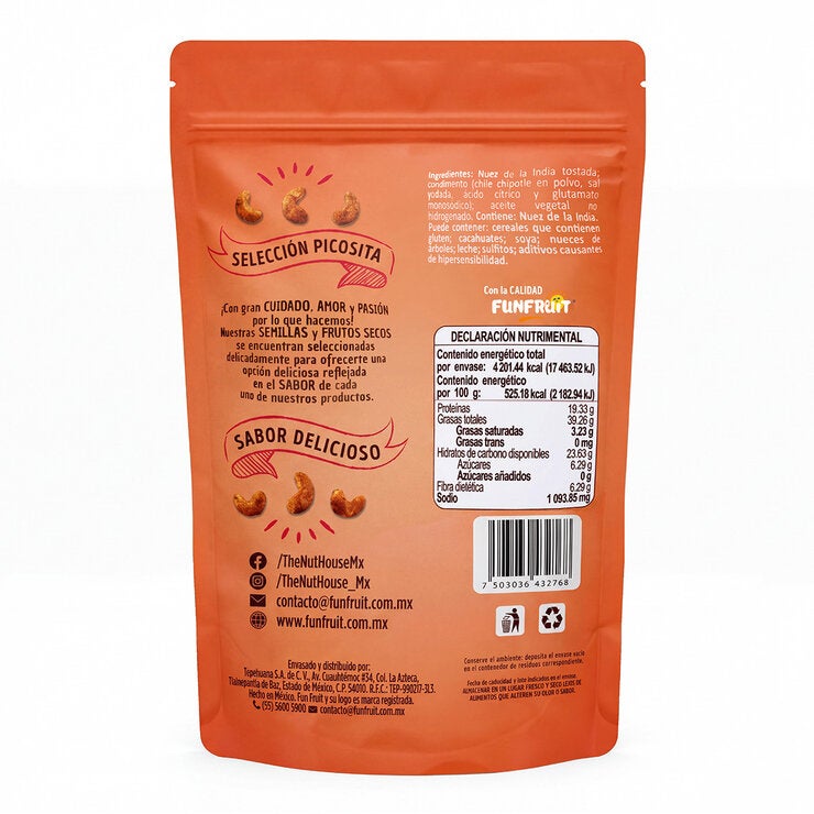 The Nut House Nuez de la India con Chipotle 800 g — Imagen 2 de 2