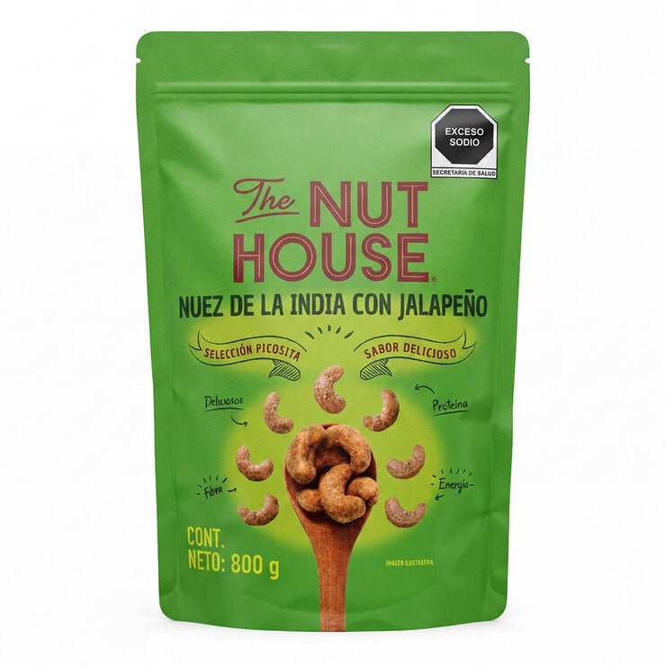 The Nut House Nuez de la India con Jalapeño 800 g