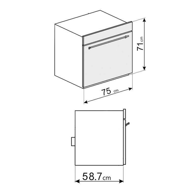 Smeg Horno Eléctrico 76cm — Imagen 3 de 4
