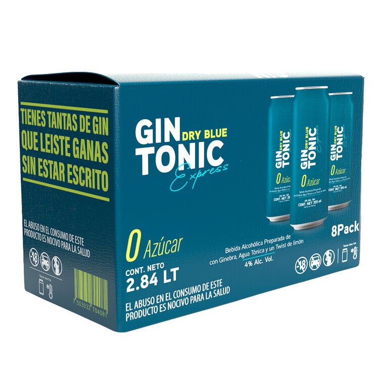 Dry Blue Express Gin Tonic Sin Azúcar 8/355ml — Imagen 3 de 4
