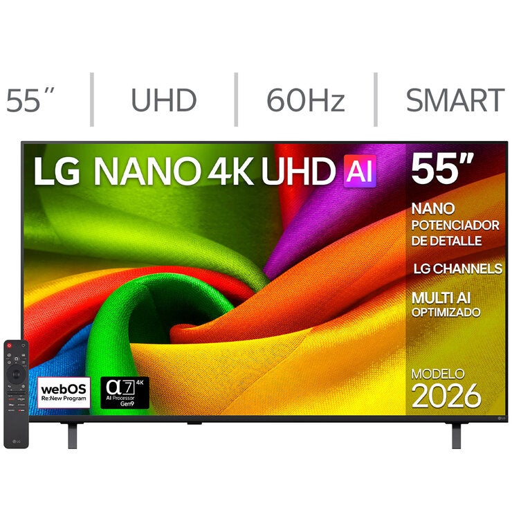 LG Pantalla 55" Nano UHD 4K Smart TV