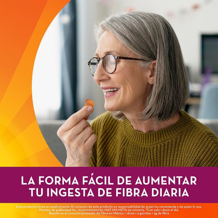 Metagummies 120 Gomitas con Fibra Sabor Naranja — Imagen 3 de 4