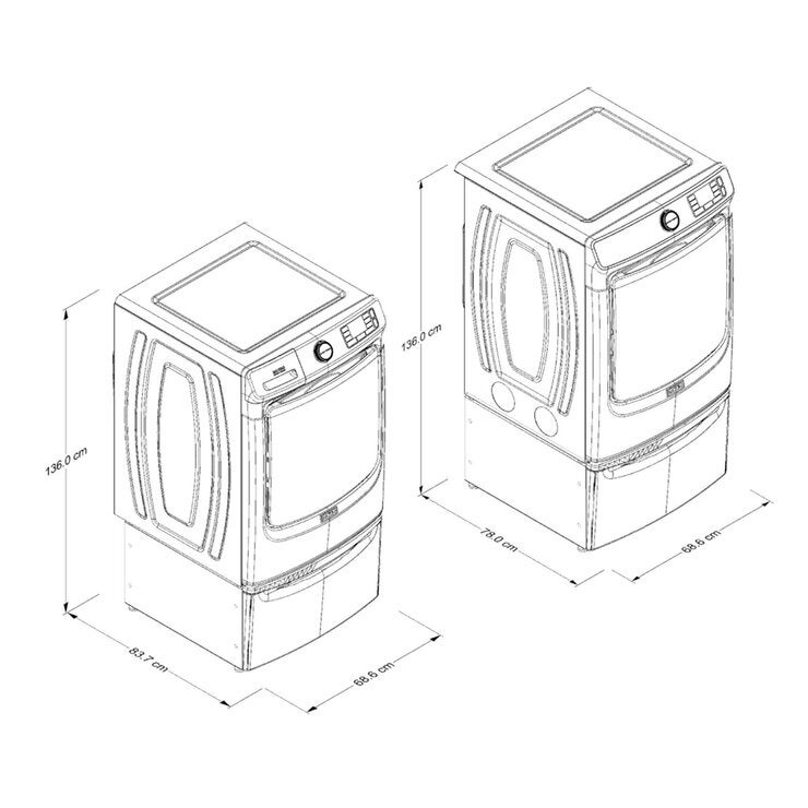 Maytag Combo de Lavado de Gas 23Kg/23Kg Pet Pro con Pedestal — Imagen 3 de 4