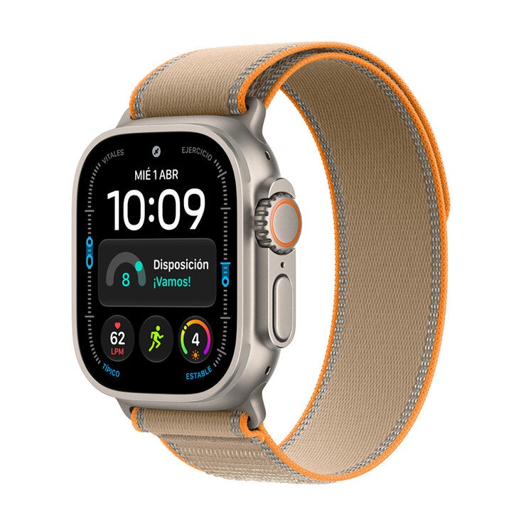Apple Watch Ultra 4 (GPS + Celular) 49mm Titanio Natural + Correa Trail Arena - Talla M/L