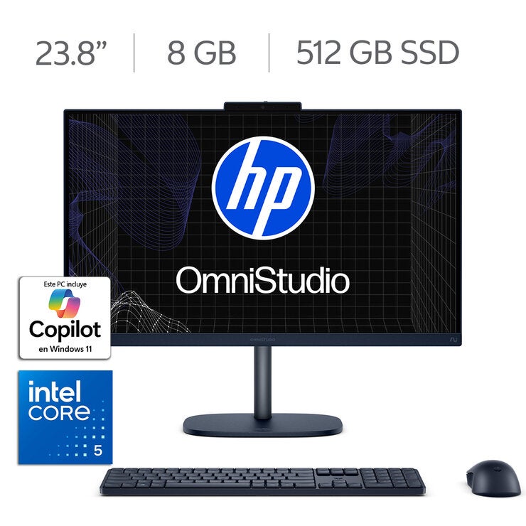 HP All-In-One OmniStudio 24-cu0051la Desktop 23.8" Full HD Intel Core 5 120U 8GB 512GB SSD