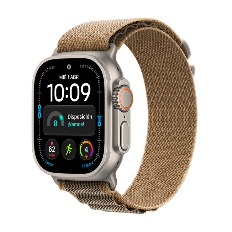 Apple Watch Ultra 4 (GPS + Celular) 49mm Titanio Natural + Correa Alpine Desierto - Talla L