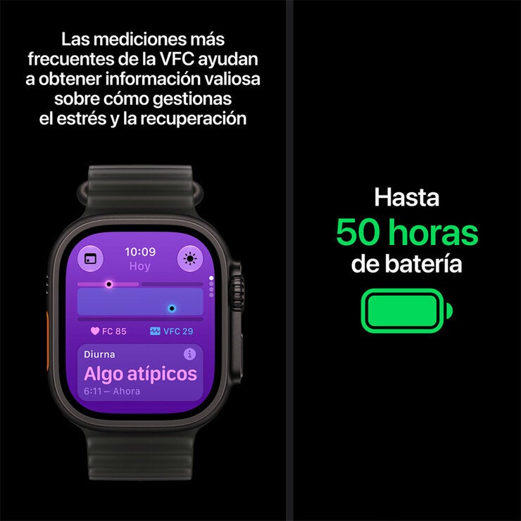 Apple Watch Ultra 4 (GPS + Celular) 49mm Titanio Natural + Correa Trail Arena - Talla M/L — Imagen 4 de 4
