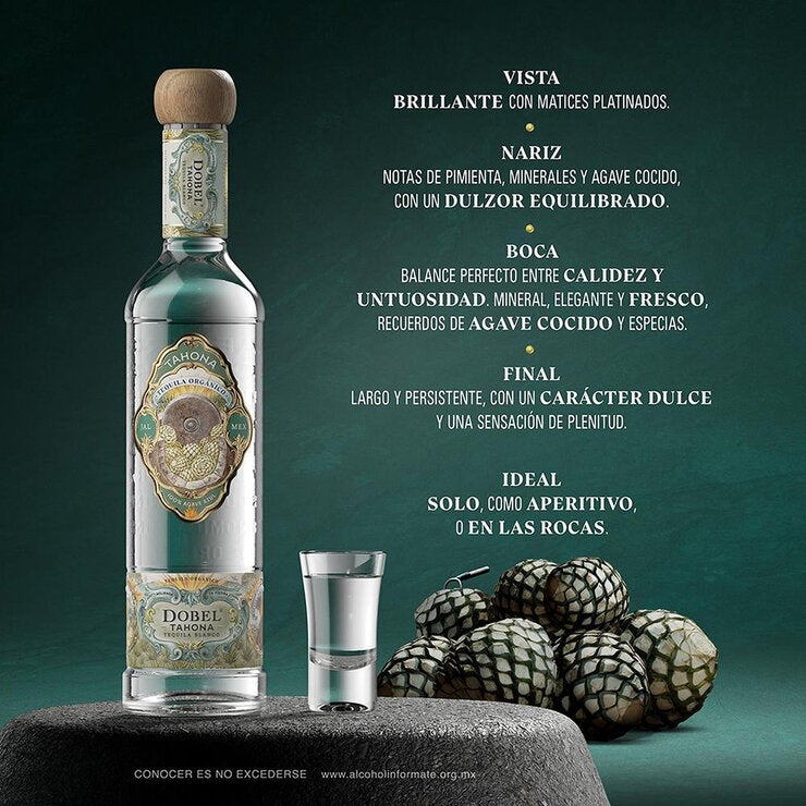 Maestro Dobel Tahona Tequila Blanco 700 ml — Imagen 2 de 4
