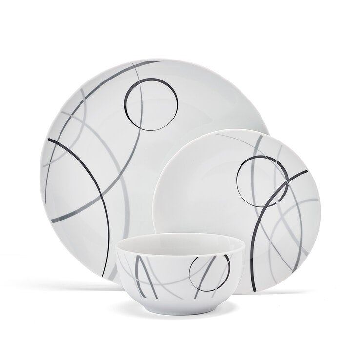 Studio Nova Vajilla de Porcelana de 12 piezas — Imagen 2 de 4