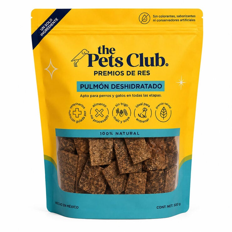 The Pets Club Pulmón de Res para Mascotas 500 g