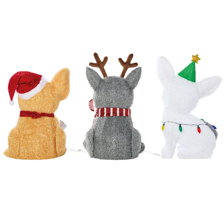 Familia de Perros con Luces LED — Imagen 3 de 4