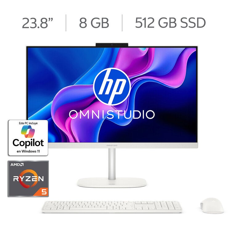 HP All-In-One OmniStudio 24-cv0050la 23.8" Full HD AMD Ryzen 5 40 8GB 512GB SSD