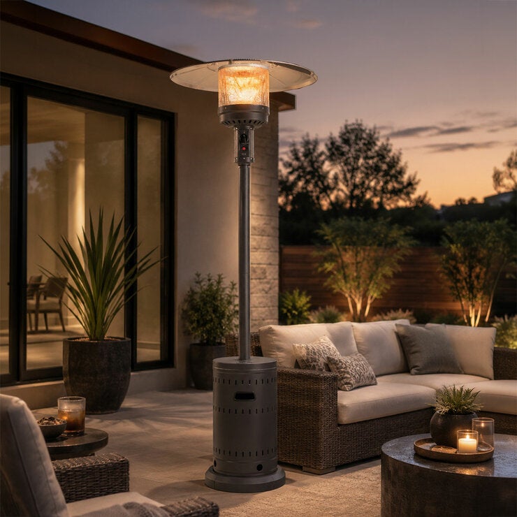 Fire sense, Calentador de Gas para Exterior Color Gris — Imagen 4 de 4