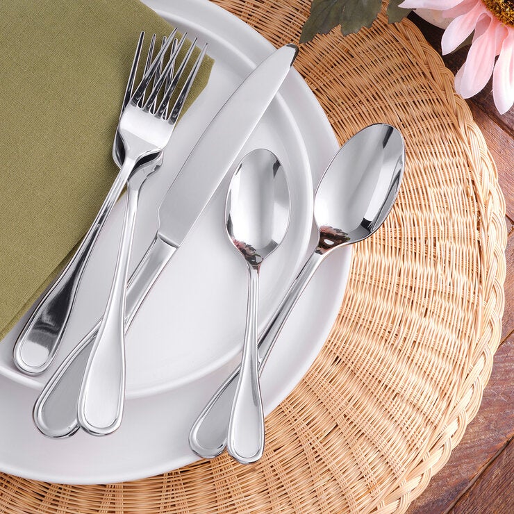 Mikasa Juego de Cubiertos de Acero Inoxidable de 45 piezas, Varios Modelos
