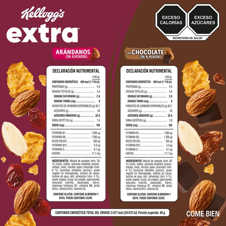 Kellog's Extra 2 Pack Arándanos y Chocolate 1.4 kg — Imagen 2 de 4