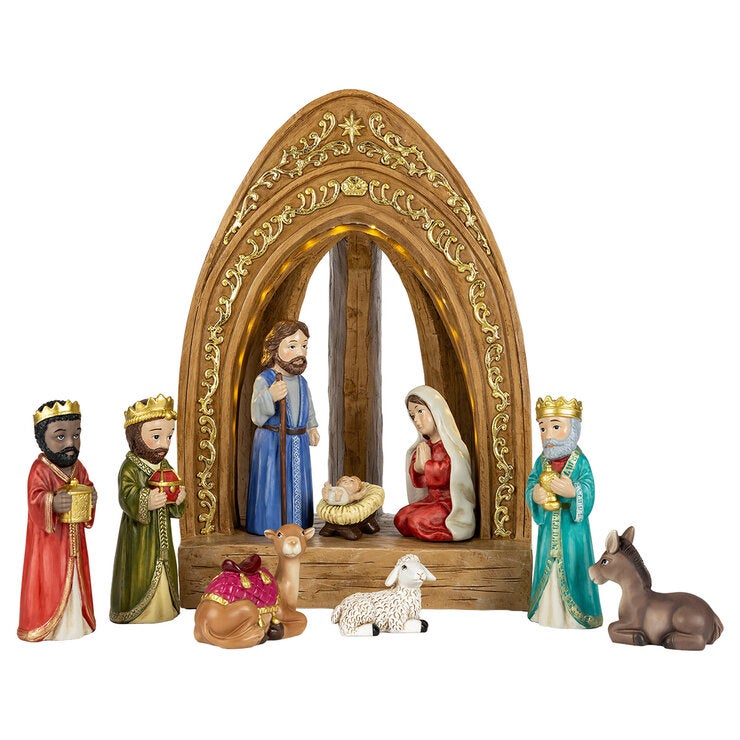 Nacimiento con Luces LED 11 Pzas. — Imagen 2 de 3