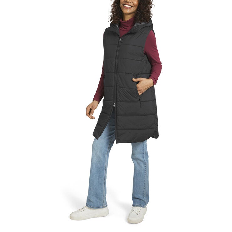 Eddie Bauer Chaleco largo acolchado para Dama Varias Tallas y Colores — Imagen 2 de 2