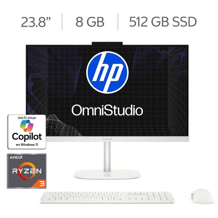 HP All-In-One OmniStudio 24-cv0030la Desktop 23.8" Full HD AMD Ryzen 3 30 8GB 512GB SSD