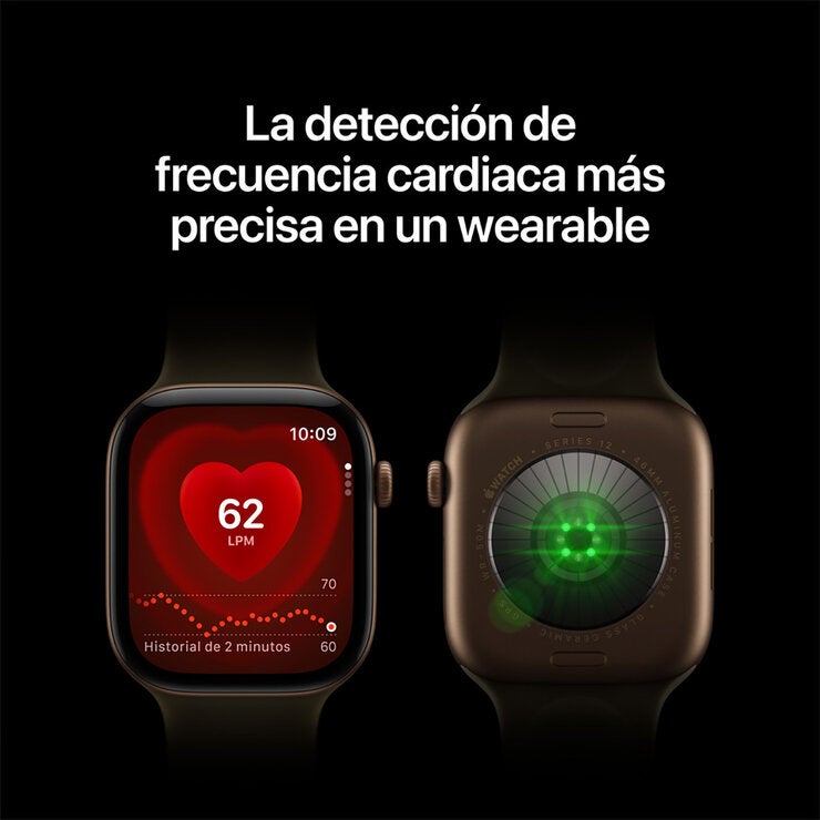 Apple Watch Series 12 (GPS) 46mm Aluminio Gris Espacial + Correa Deportiva Azul Profundo - Talla M/L — Imagen 3 de 4