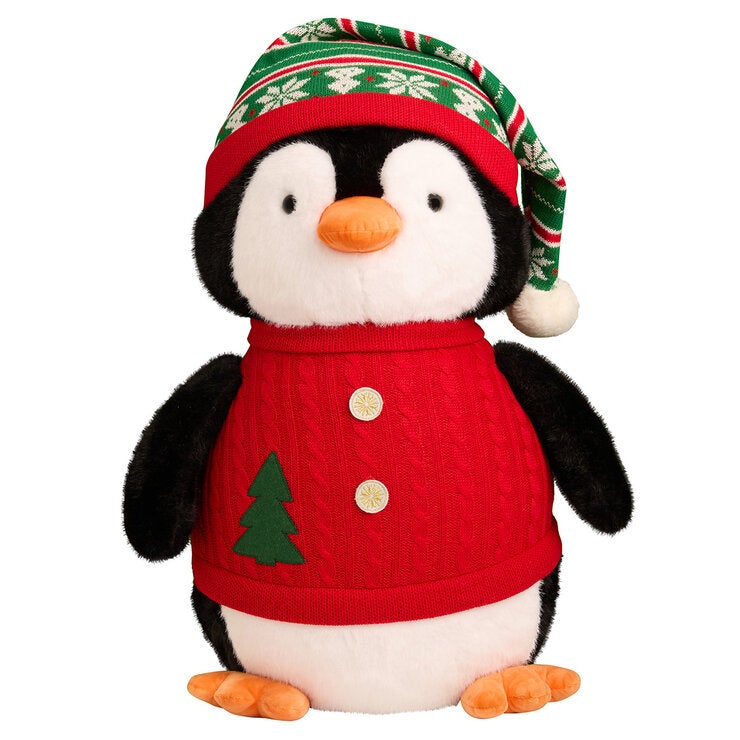 Familia de Pinguinos de Peluche Decorativos, Juego de 3 Pzas. — Imagen 2 de 4