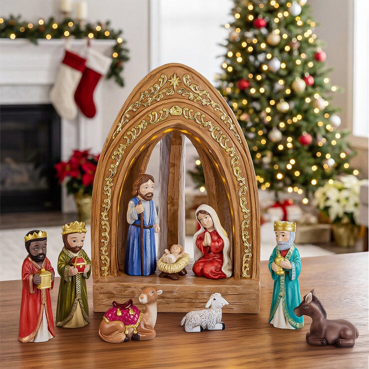 Nacimiento con Luces LED 11 Pzas.