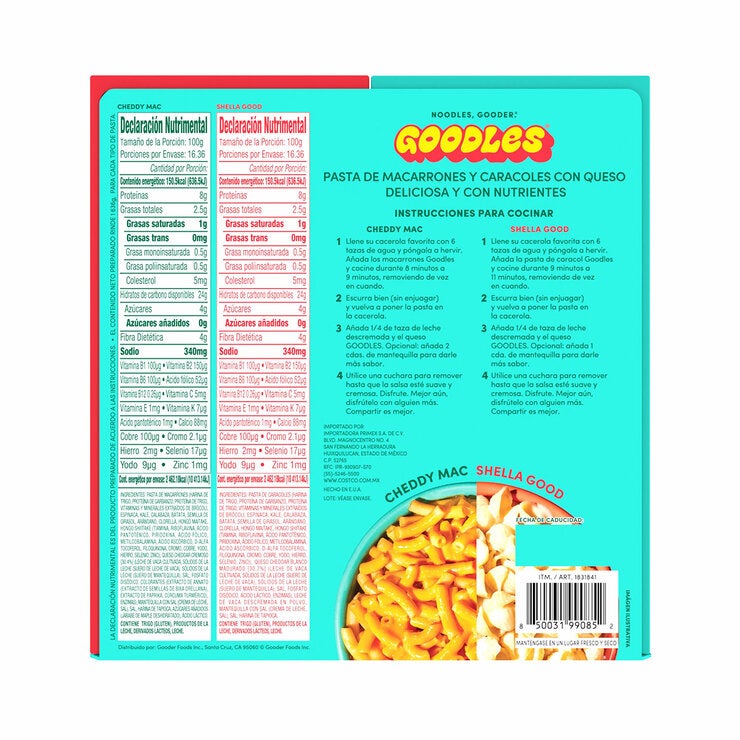 Goodles Surtido de Pastas con Queso 8/170 g — Imagen 3 de 3