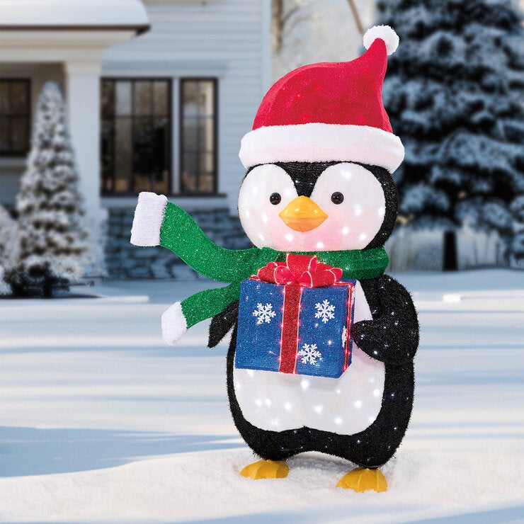 Pingüino con Luces LED 1.5m