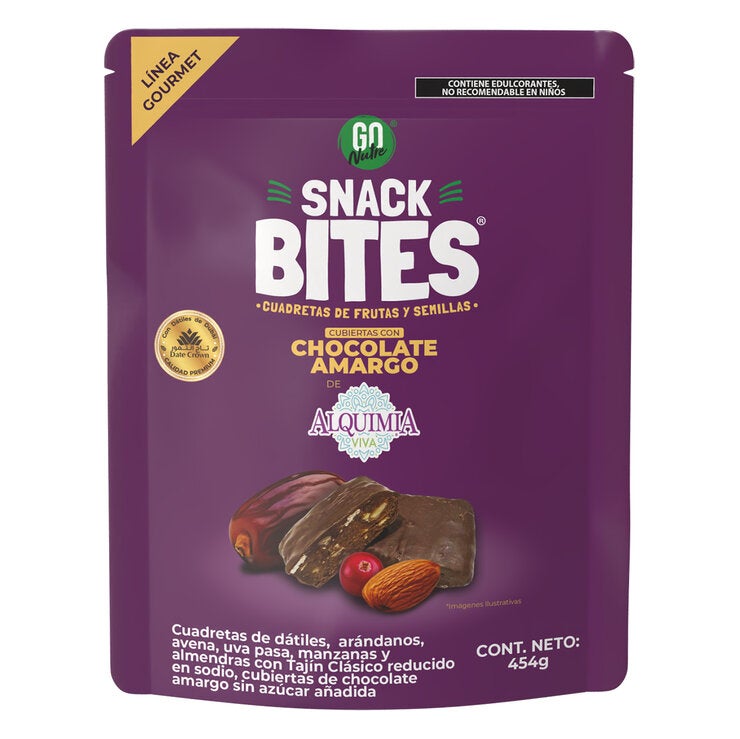 Go Nutre Snack Bites Cubiertas con Chocolate Amargo 454 g — Imagen 1 de 3
