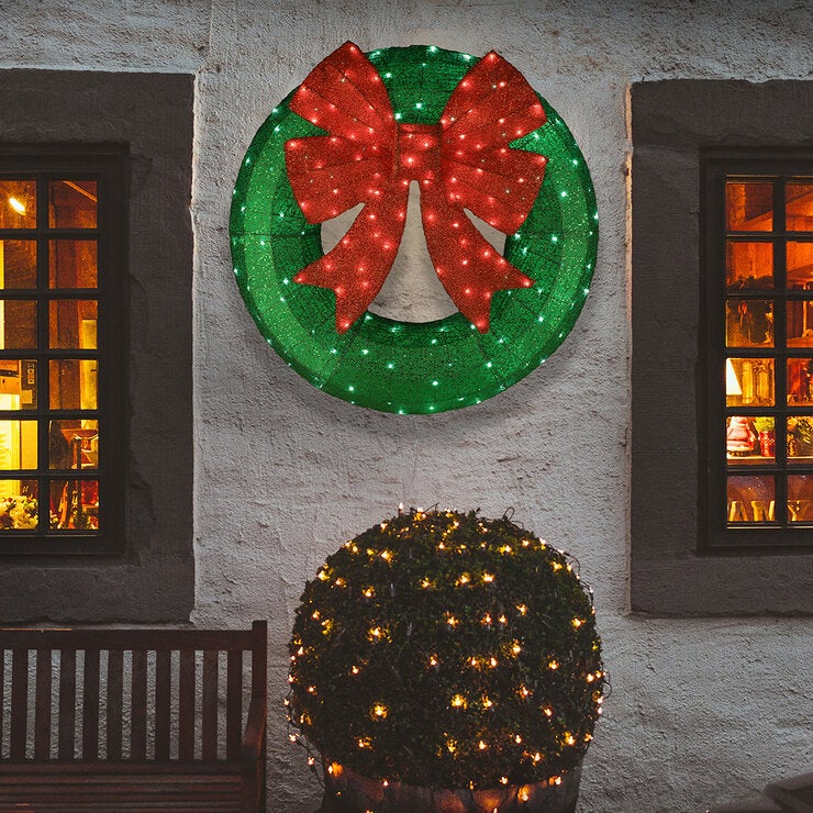 Corona Navideña Iluminada con LED — Imagen 1 de 4