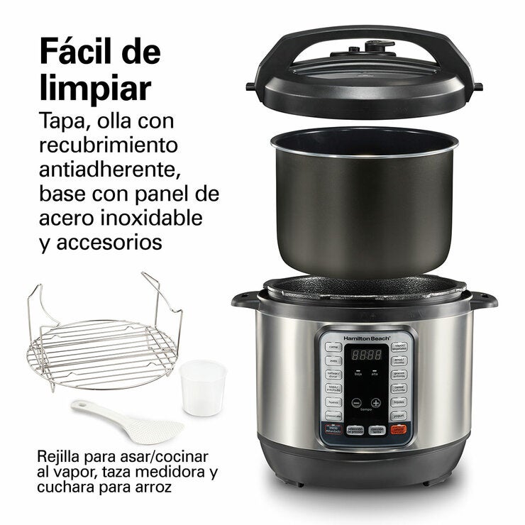 Hamilton Beach, Multi-olla de presión XL, 7.5 litros — Imagen 3 de 4