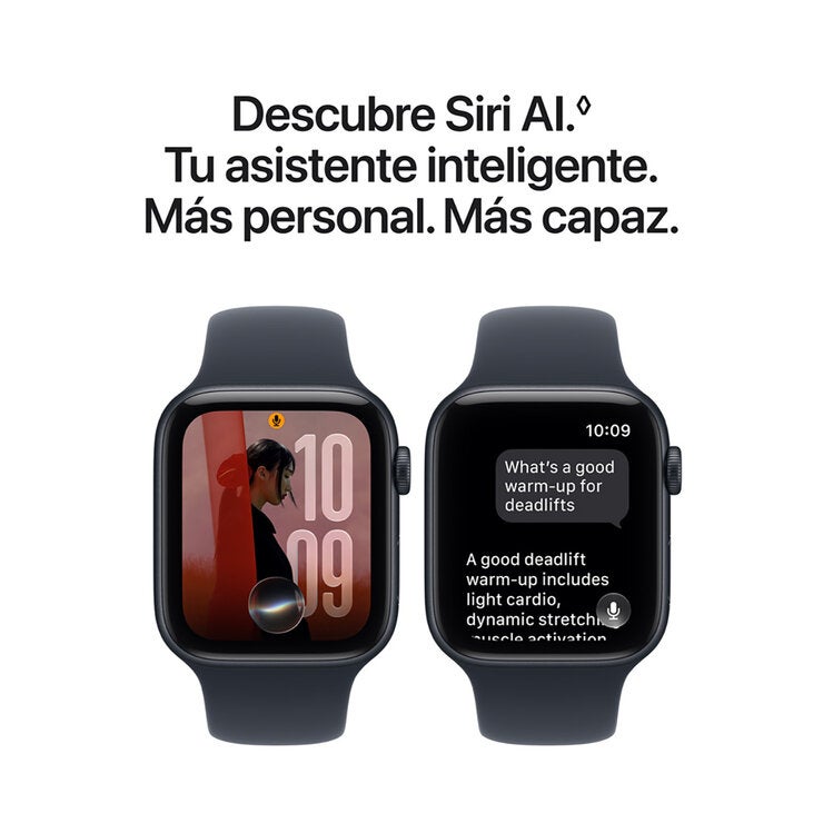 Apple Watch SE 3 (GPS + Celular) 44mm Aluminio Medianoche + Correa Deportiva Azul Profundo - Talla M/L — Imagen 2 de 4
