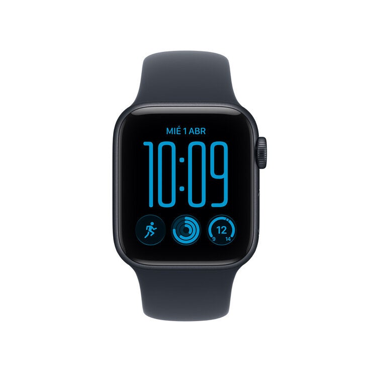 Apple Watch SE 3 (GPS) 40mm Aluminio Medianoche + Correa Deportiva Azul Profundo - Talla S/M — Imagen 3 de 4