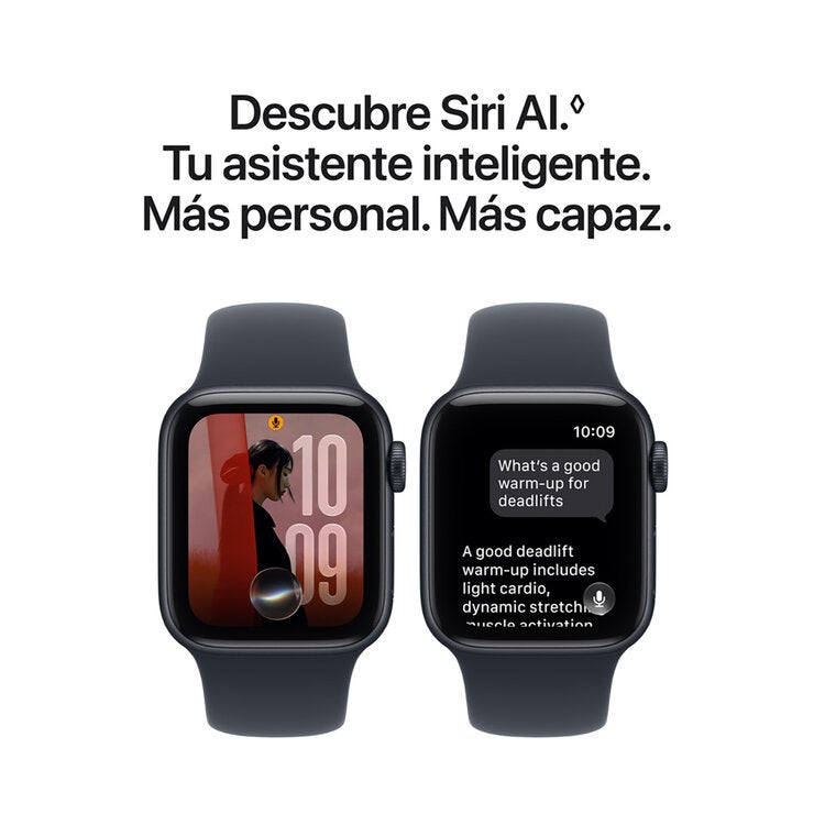 Apple Watch SE 3 (GPS) 40mm Aluminio Blanco Estelar + Correa Deportiva Arena - Talla S/M — Imagen 4 de 4