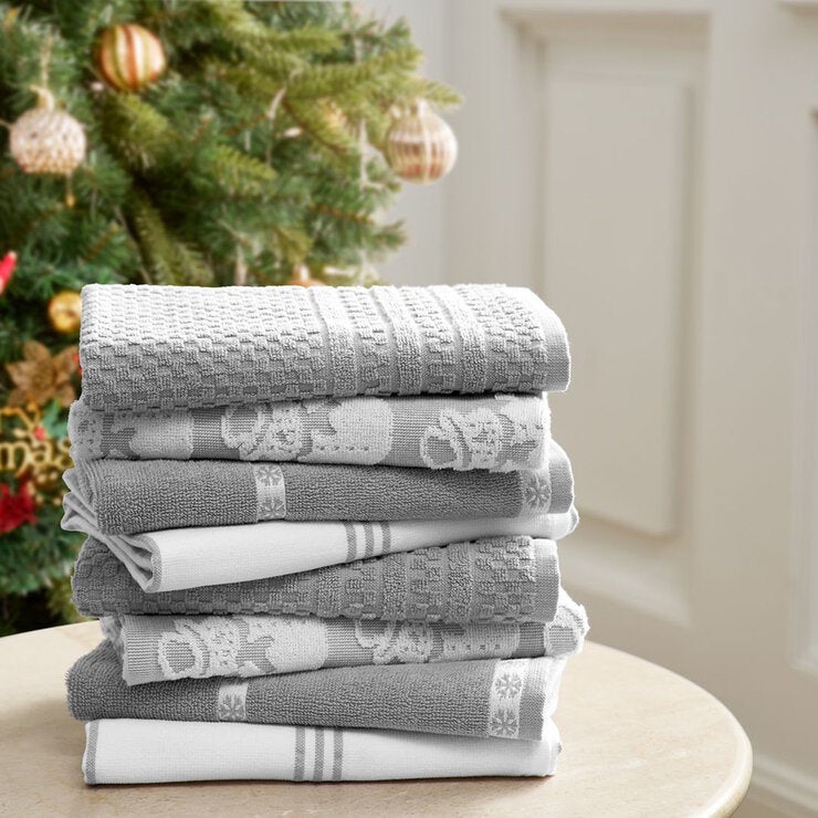 Caro Home, Juego de 8 Toallas para Cocina Navideñas, Varios Modelos — Imagen 3 de 4